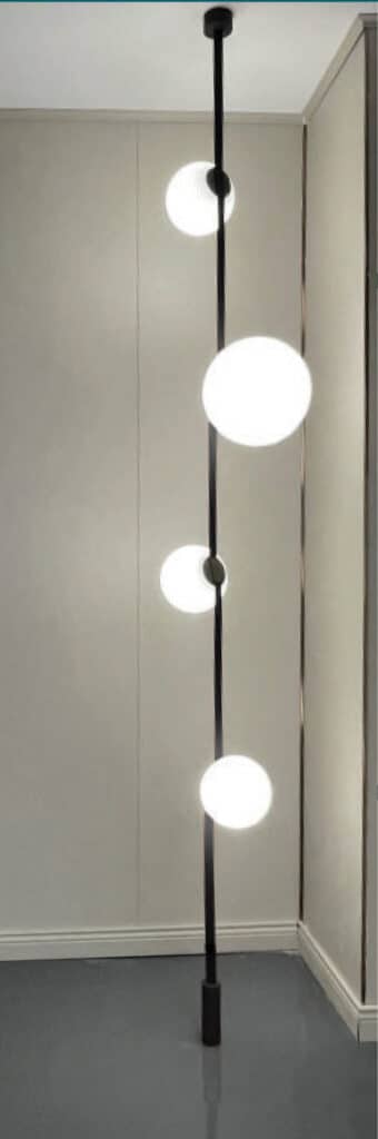 Lampe de plancher en kit BK-020-BLK