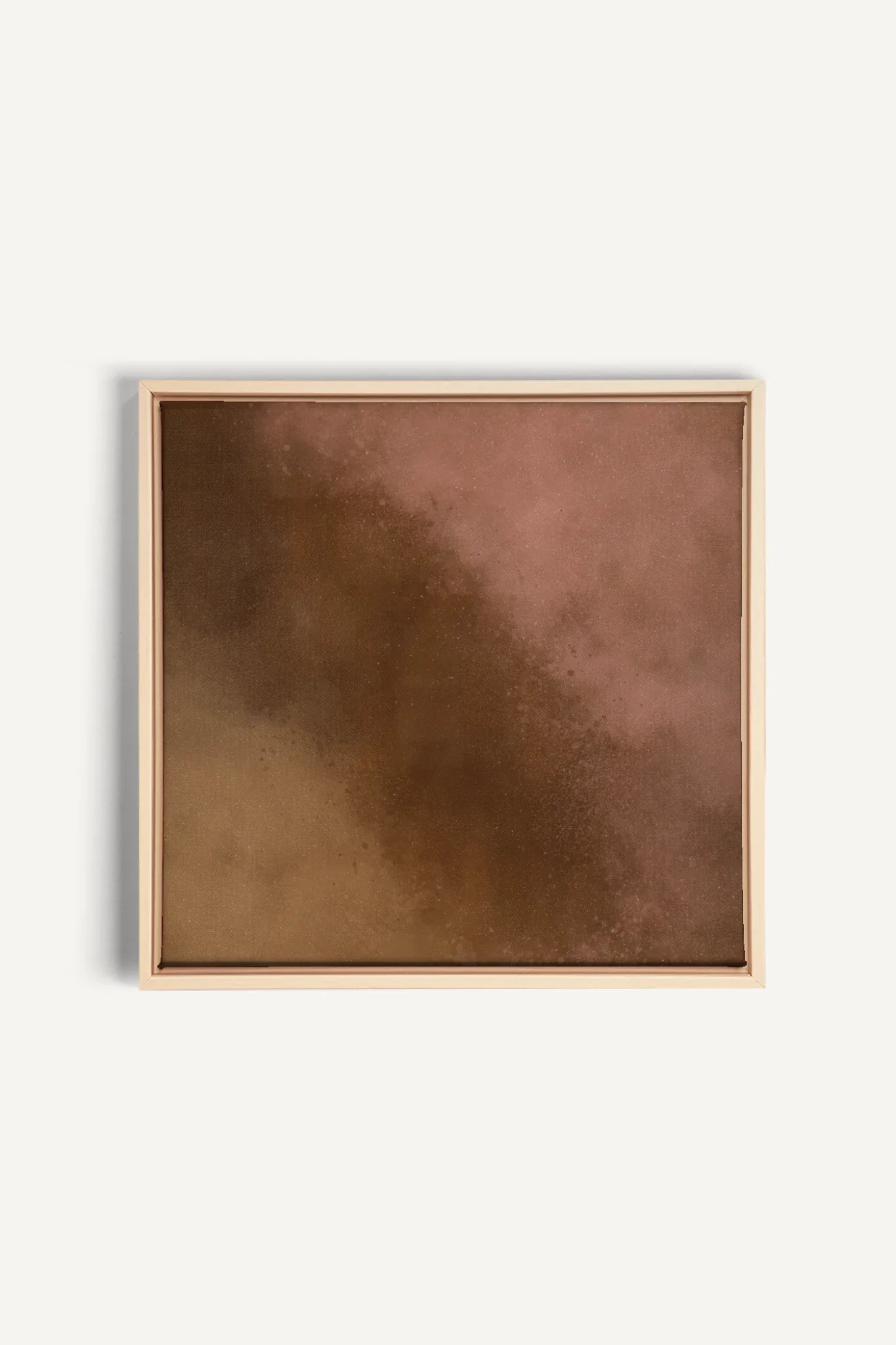 COCOA DUST, Oeuvre sur toile étirée, encadré Naturel Clair