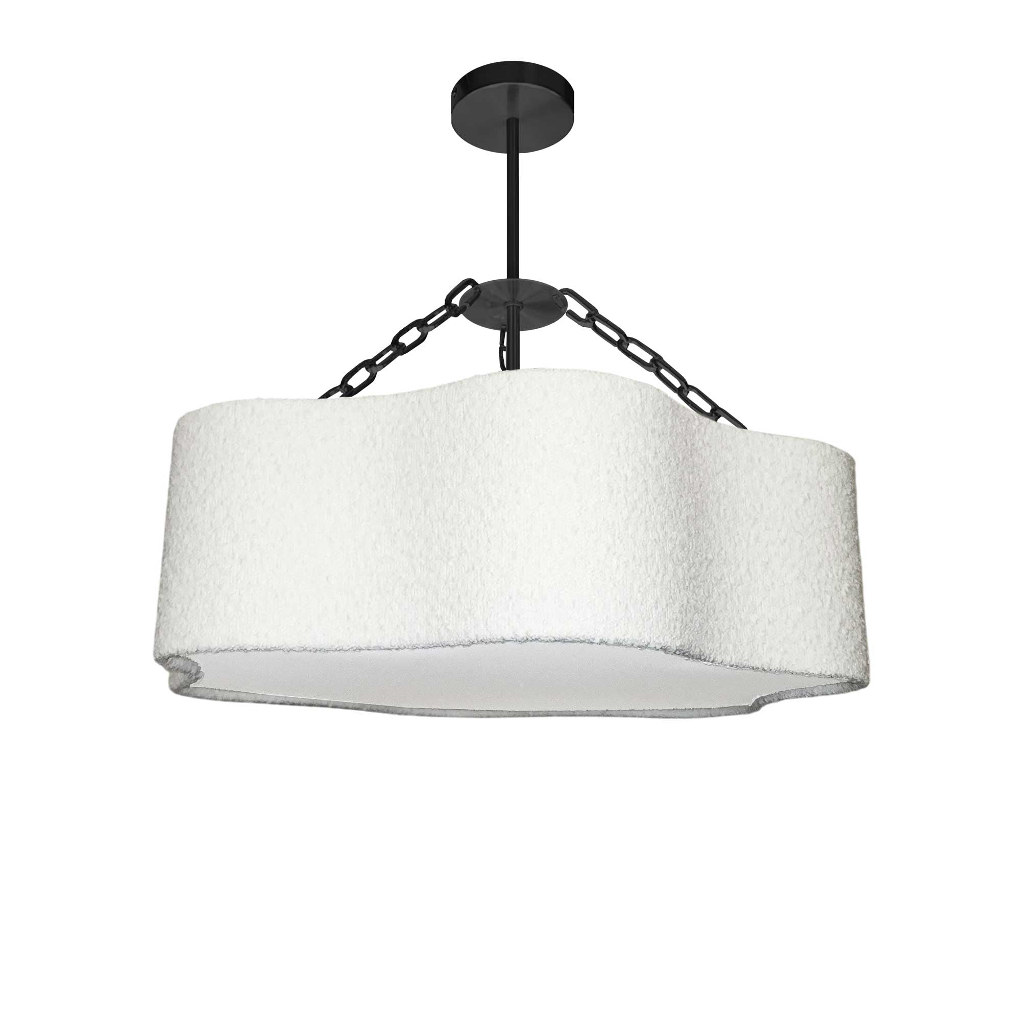 Luminaire suspendu Noir mat et blanc | DALIA
