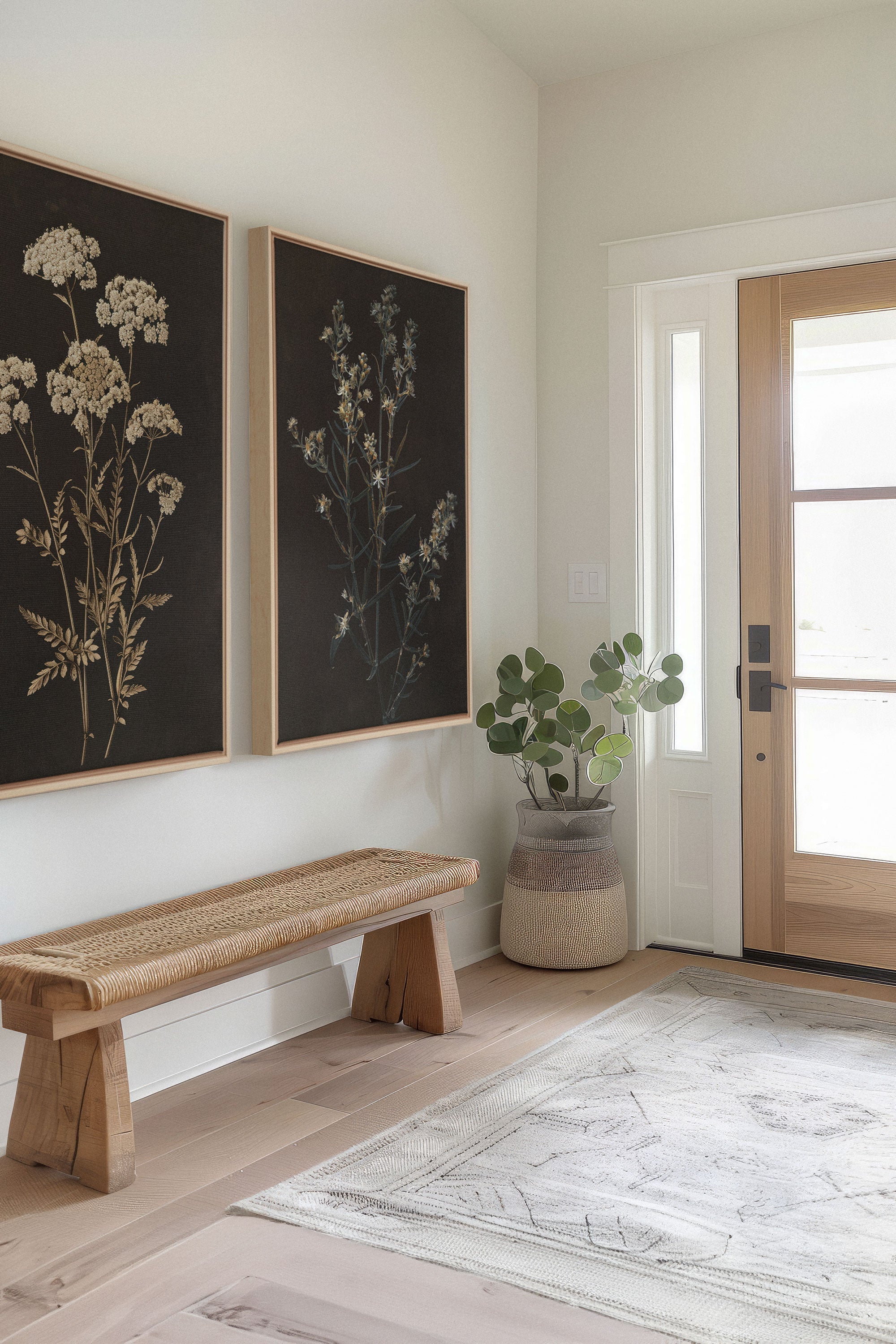 DUO FLEURS PRÉCIEUSES (2 Oeuvres sur toile étirée)