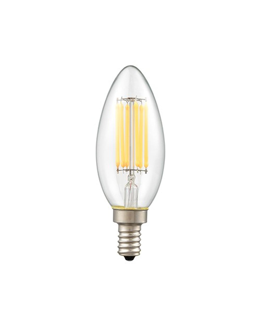Ampoule DEL flamme (B10/C35), 6 W, 4000 K, culot E12