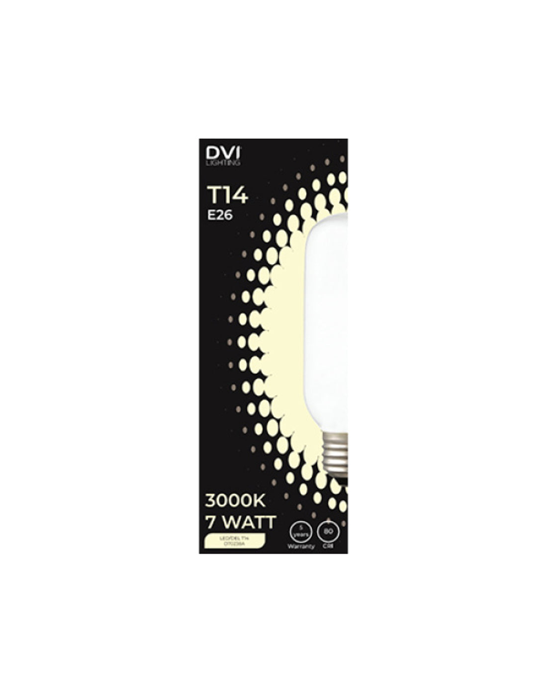 LED Bulb T14, 7 W, 4000 K, E26 base (white)