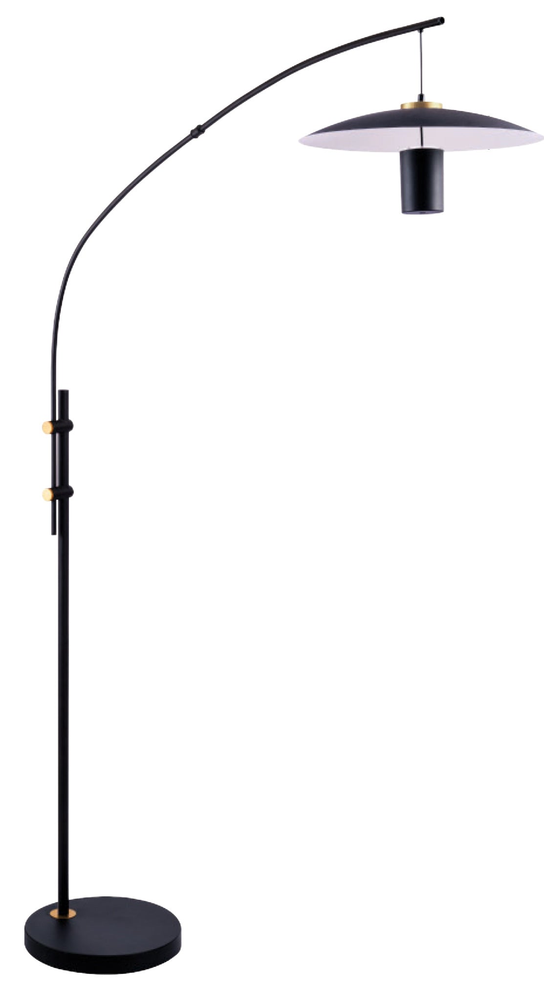 Lampe de plancher Noir et laiton | SLEY