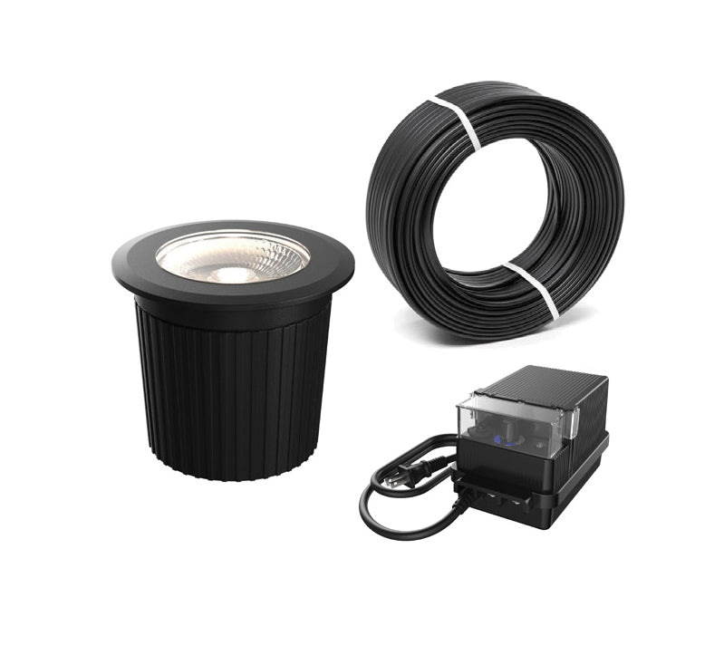 Luminaire paysager extérieur GRD2-CC-BK + LCBL-50-16 + LTRP-60-BK