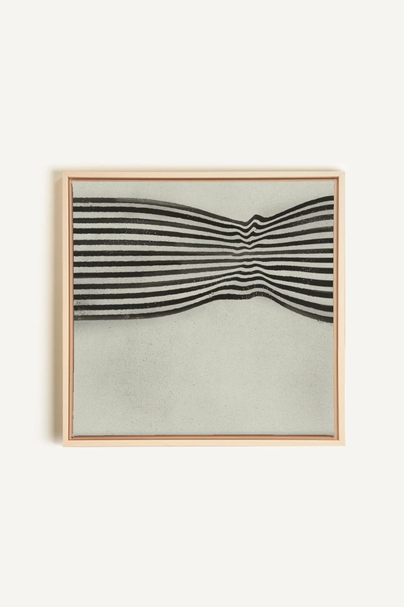 INFINITE STRIPES, Oeuvre sur toile étirée, encadré Naturel Clair