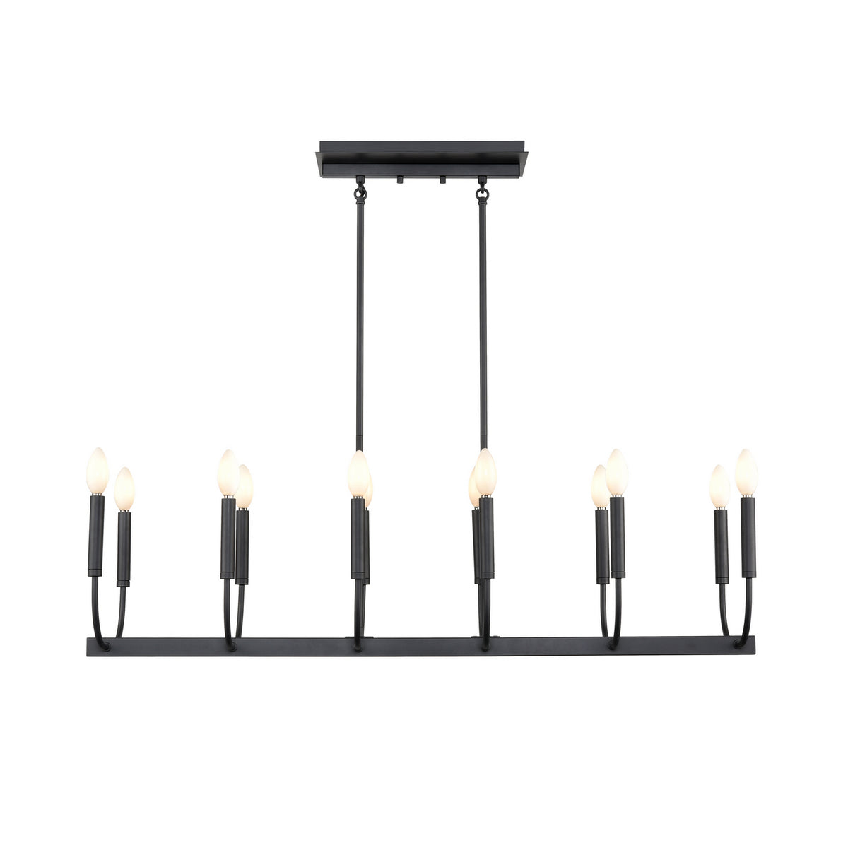 Suspension linéaire 12 lumières | Olivia