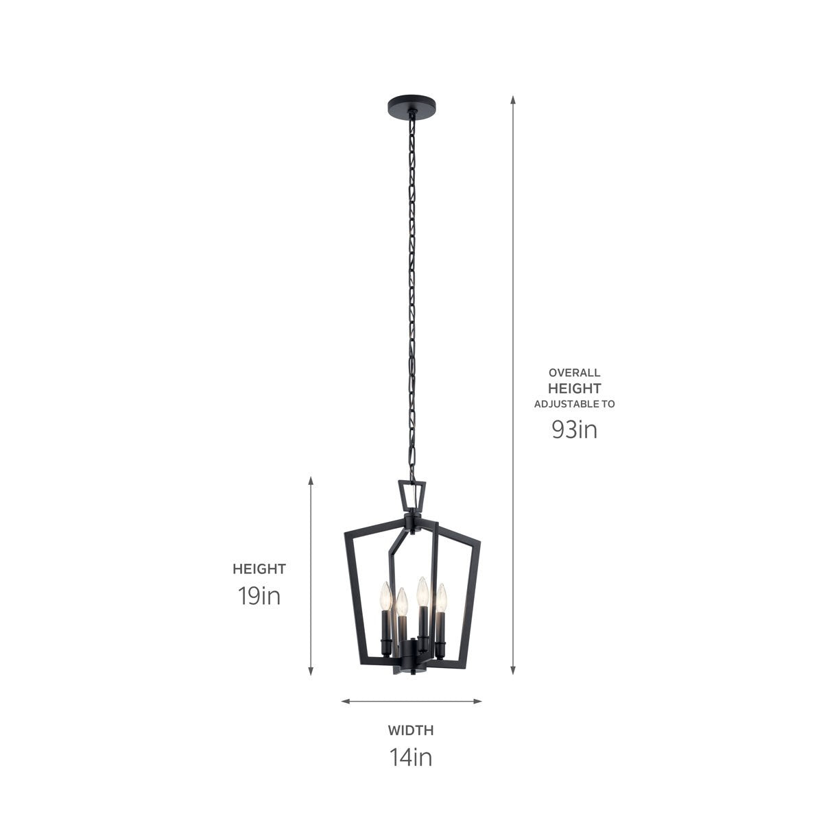 Suspension 4 lumières | Abbotswell