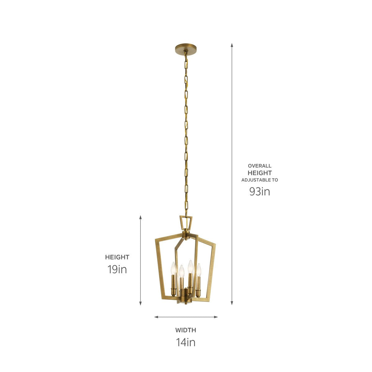 Suspension 4 lumières | Abbotswell