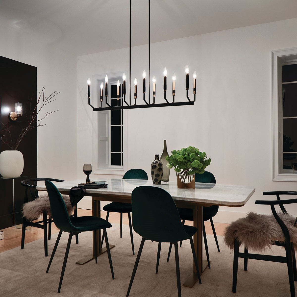 Lustre linéaire 12 lumières | Armand