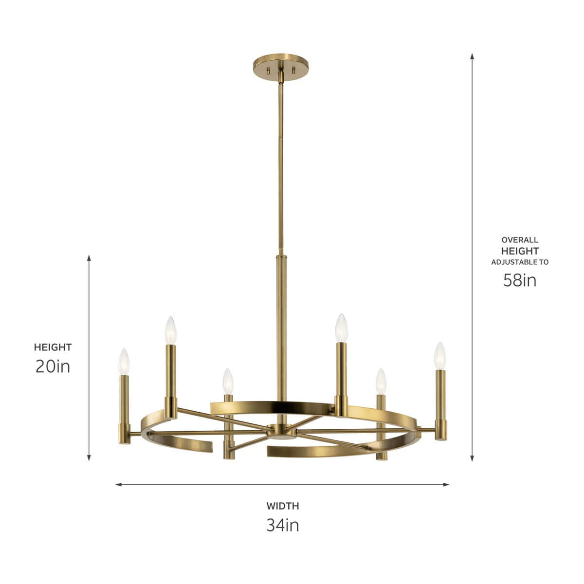 Lustre 6 lumières | Tolani
