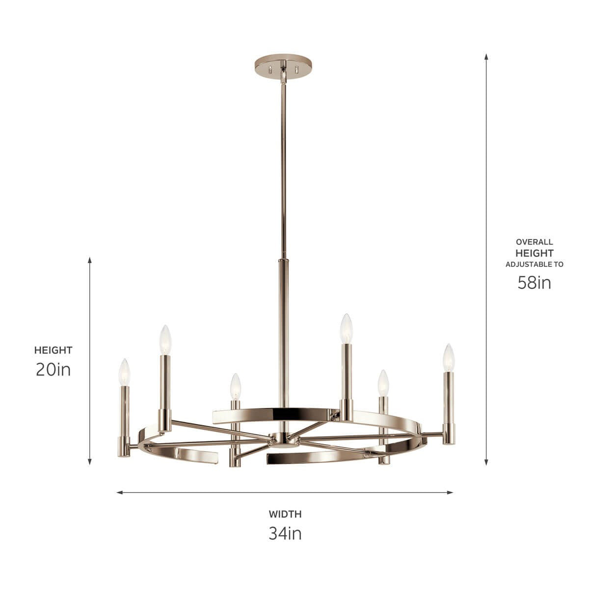 Lustre 6 lumières | Tolani