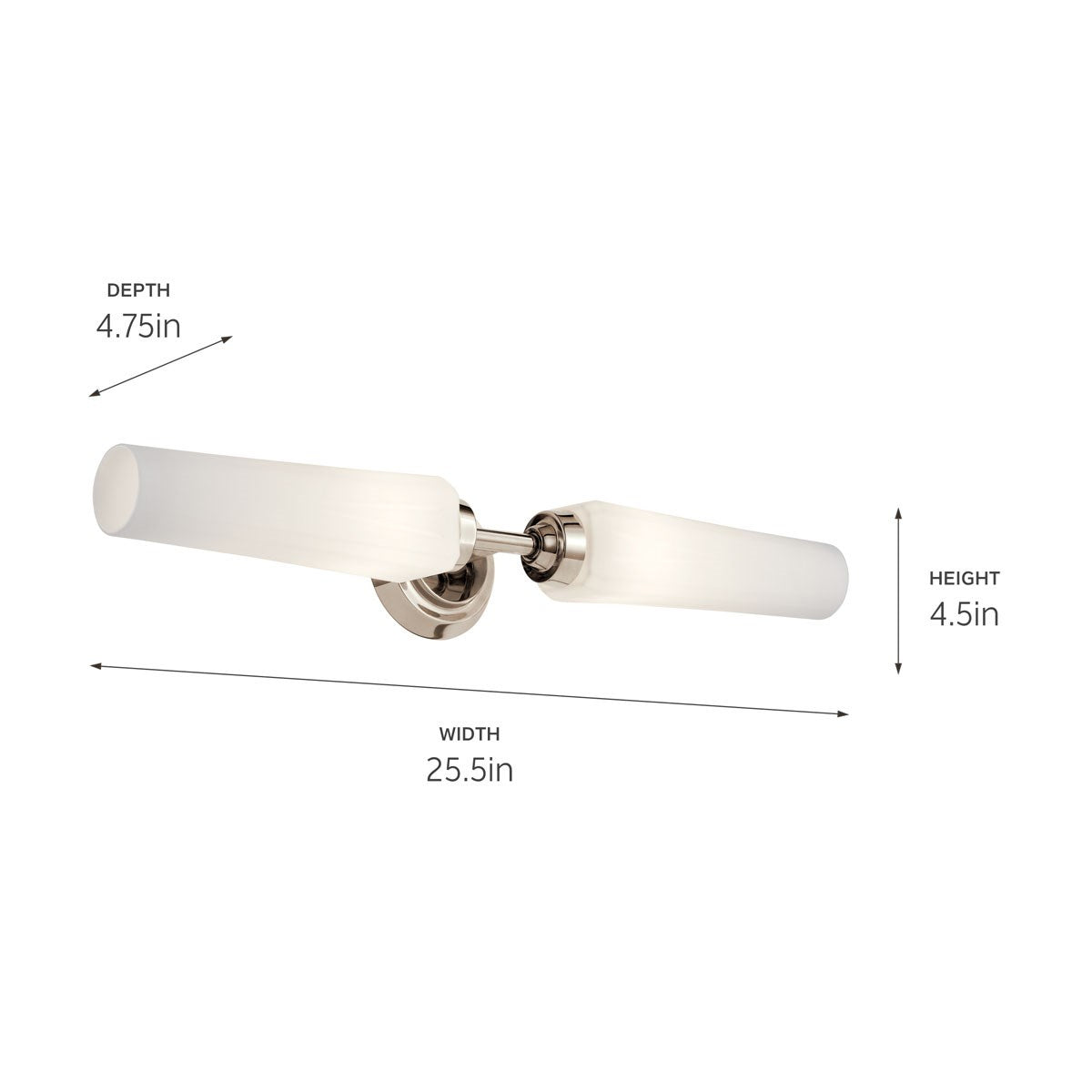 Applique de salle de bain 2 lumières | Truby