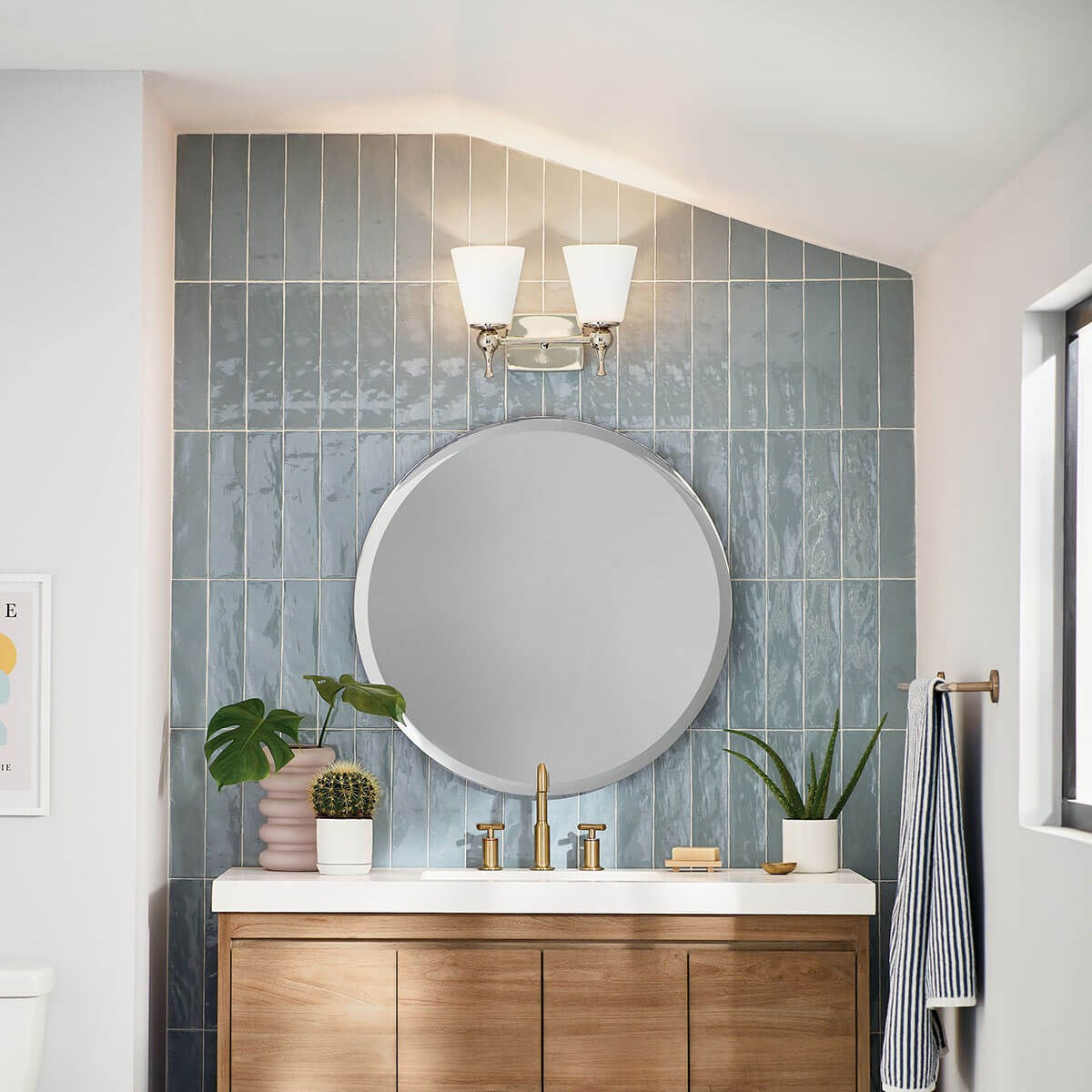 Applique de salle de bain 2 lumières | Cosabella