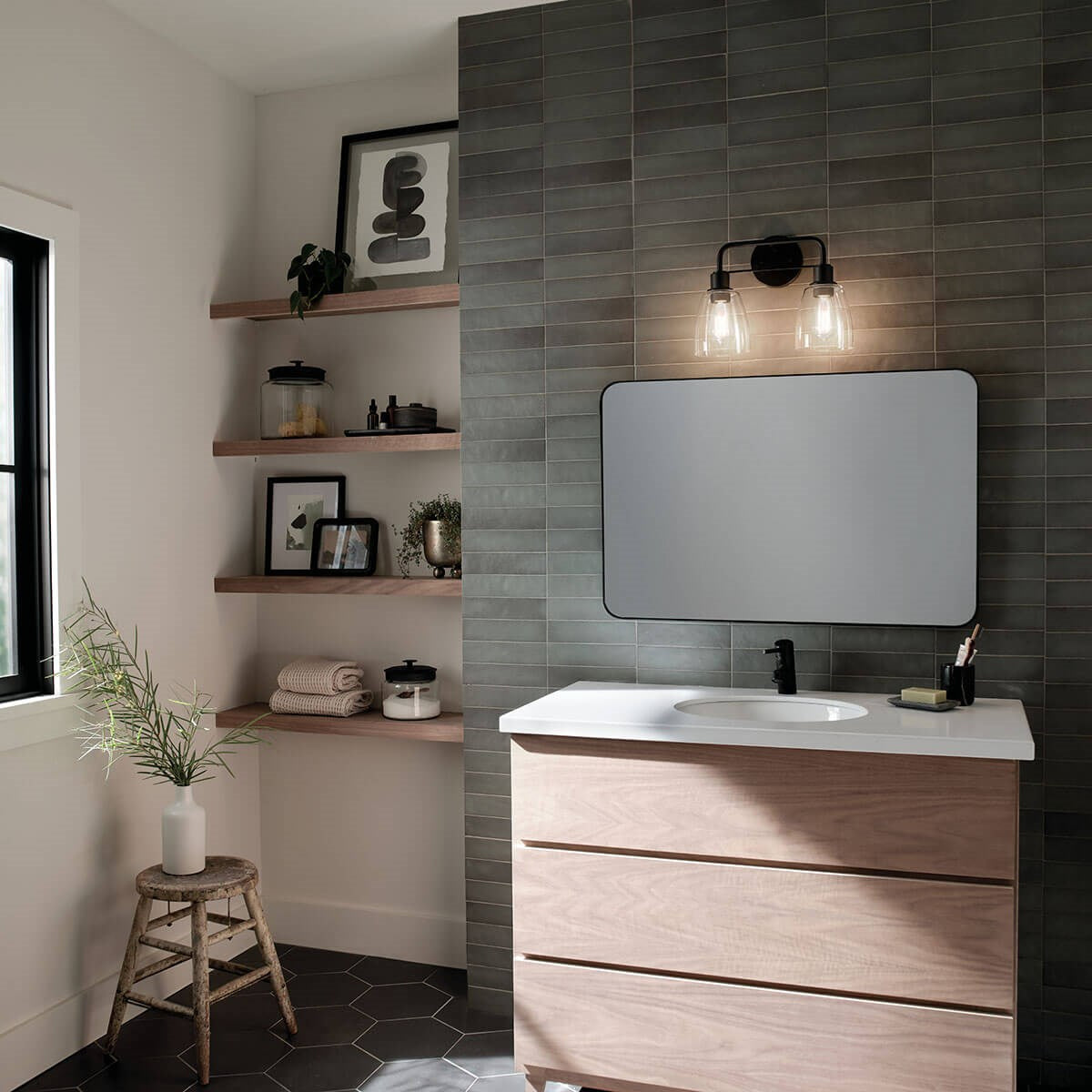 Applique de salle de bain 2 lumières | Meller
