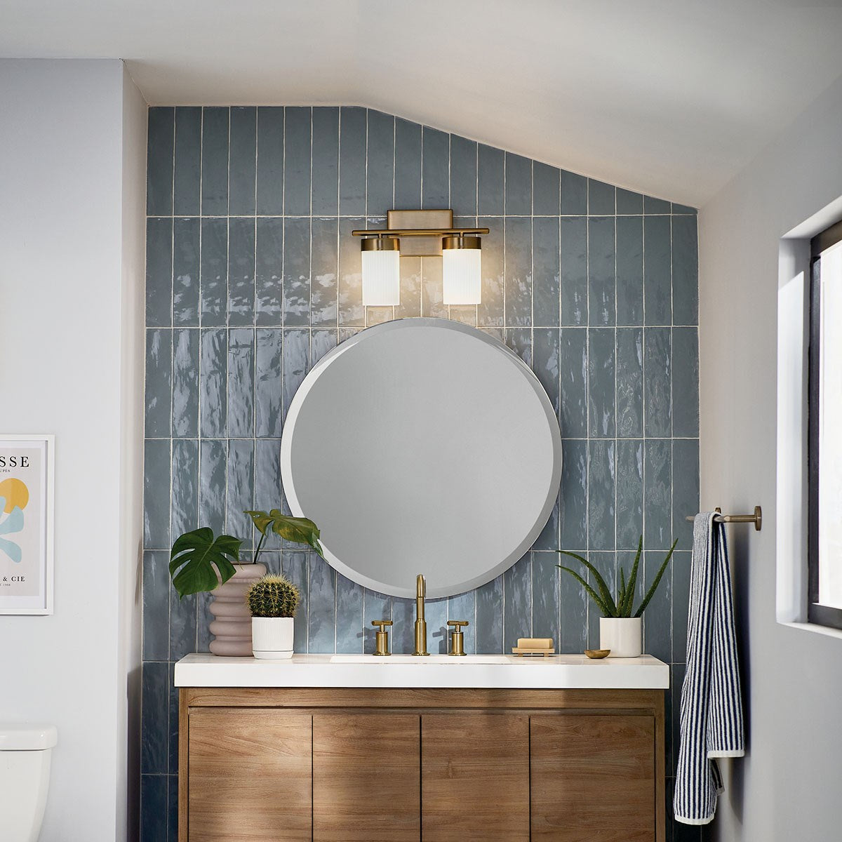 Applique de salle de bain 2 lumières | Ciona