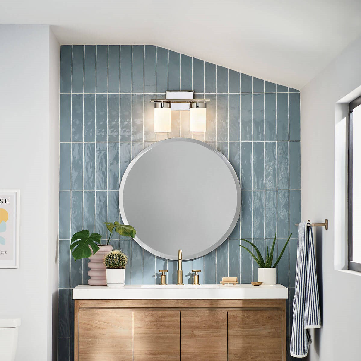 Applique de salle de bain 2 lumières | Ciona
