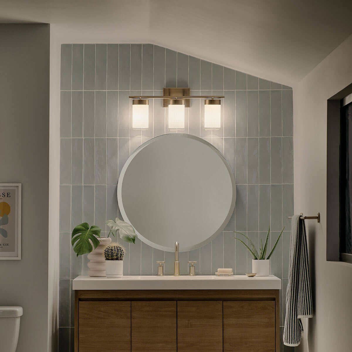 Applique de salle de bain 3 lumières | Ciona