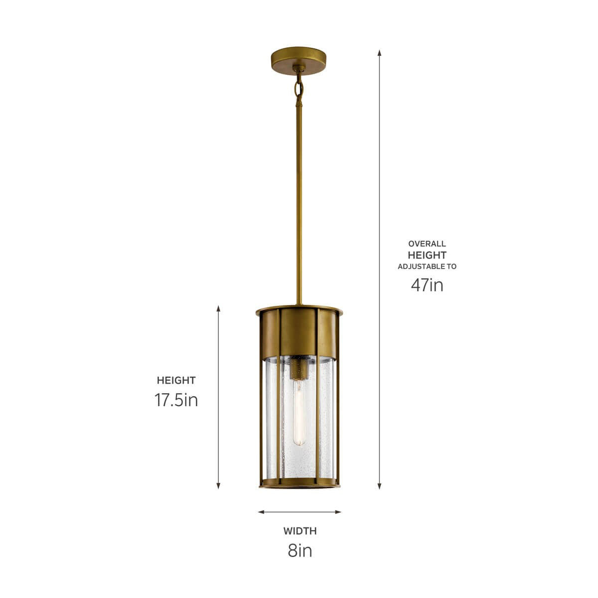 Suspension extérieure 1 lumière | Camillo