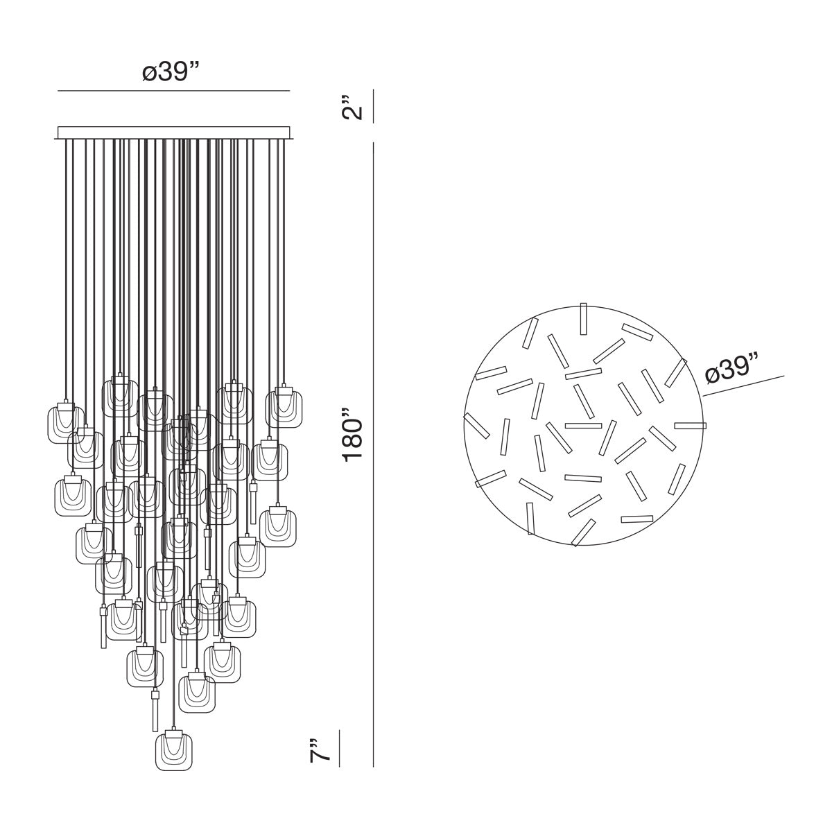 Lustre DEL | Paget