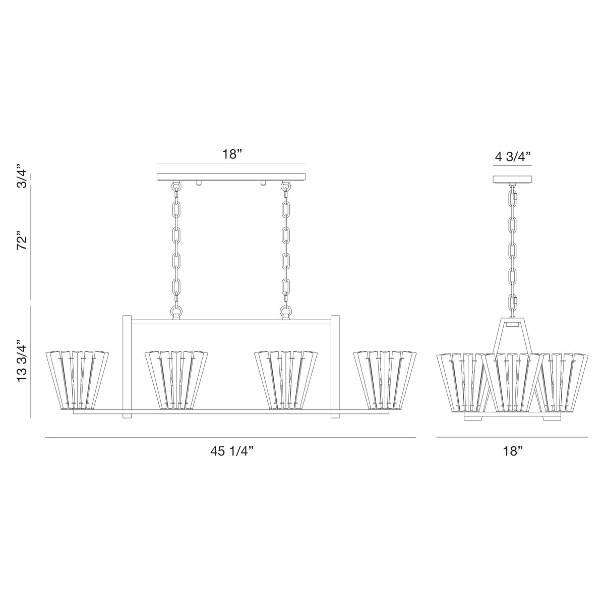 Lustre 6 lumières | Ricca