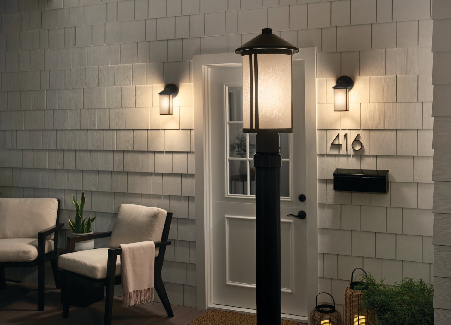 Lampadaire extérieur 1 lumière | Lombard