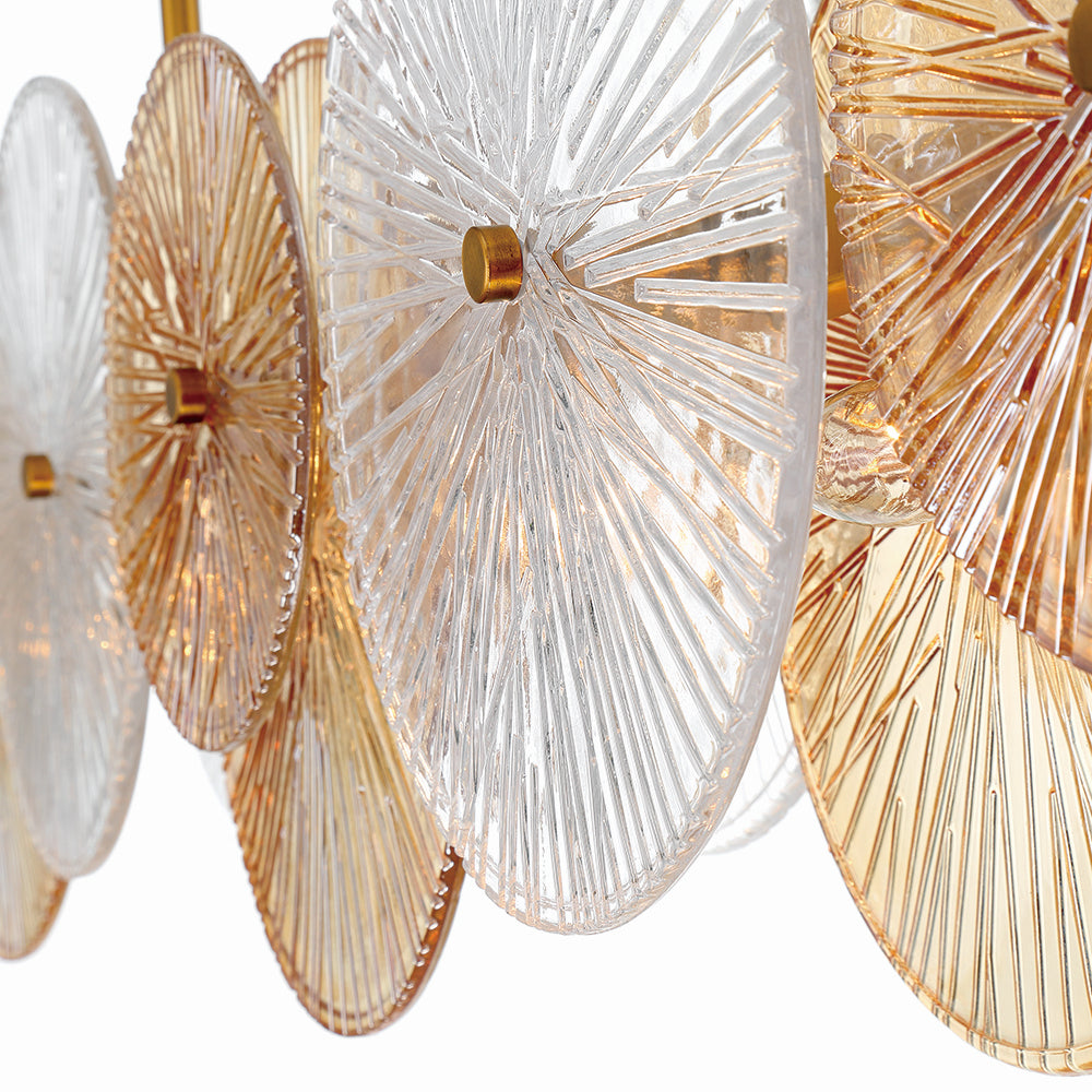 Lustre linéaire 8 lumières | Sue-Anne