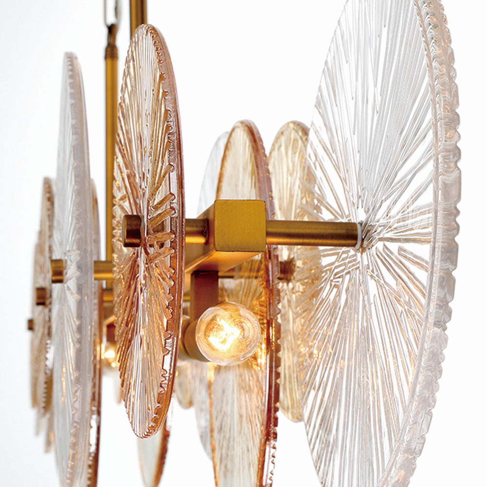 Lustre linéaire 8 lumières | Sue-Anne