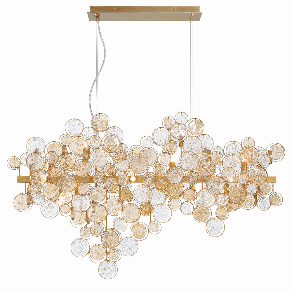 Lustre linéaire 12 lumières | Trento