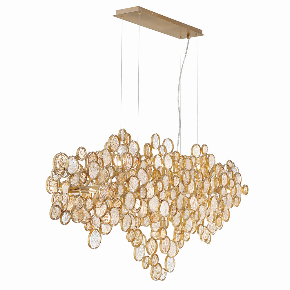 Lustre linéaire 15 lumières | Trento
