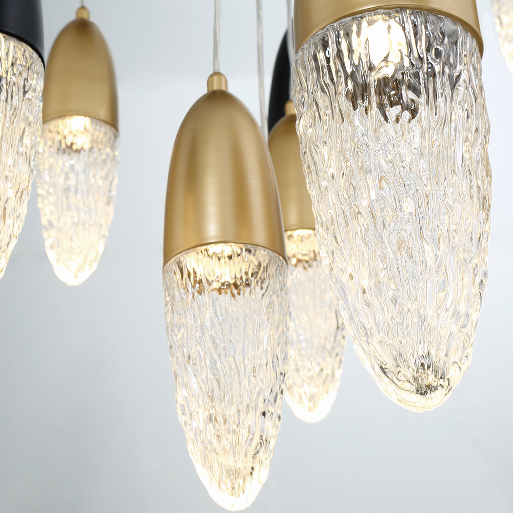 Lustre 12 lumières | Ecrou