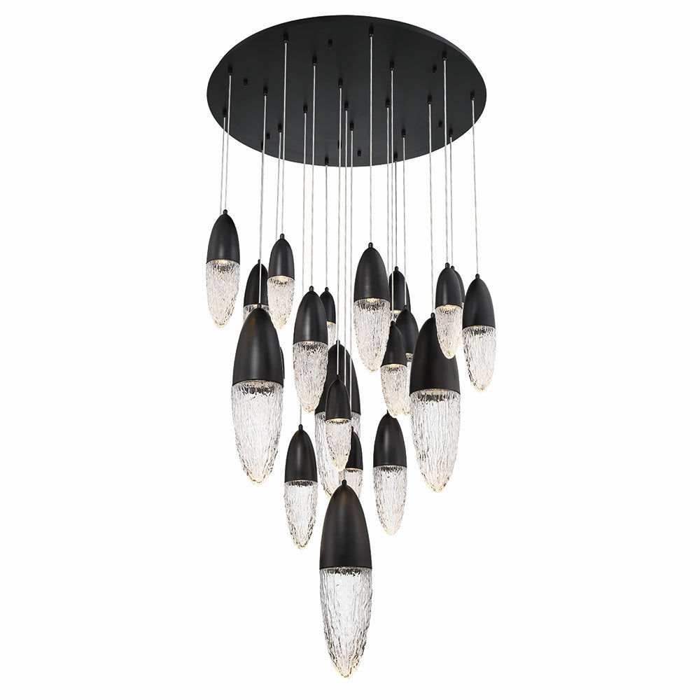 Lustre 22 lumières | Ecrou