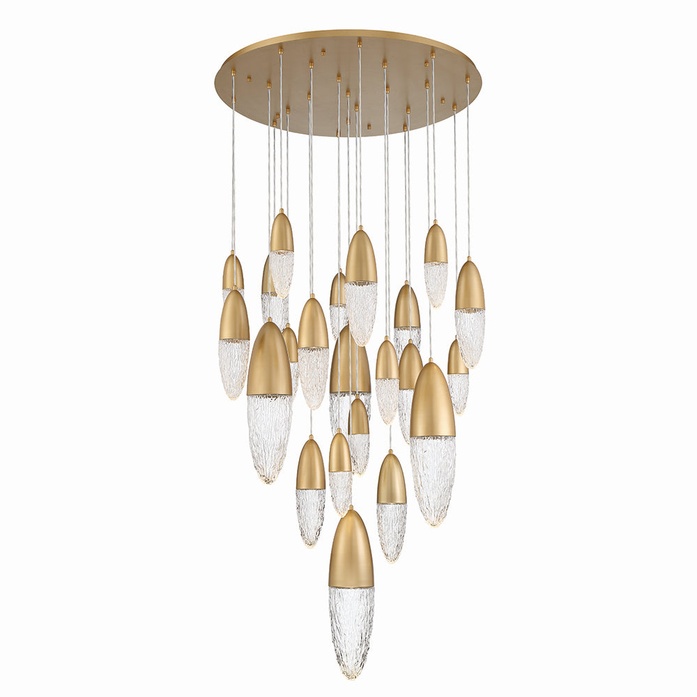 Lustre 22 lumières | Ecrou