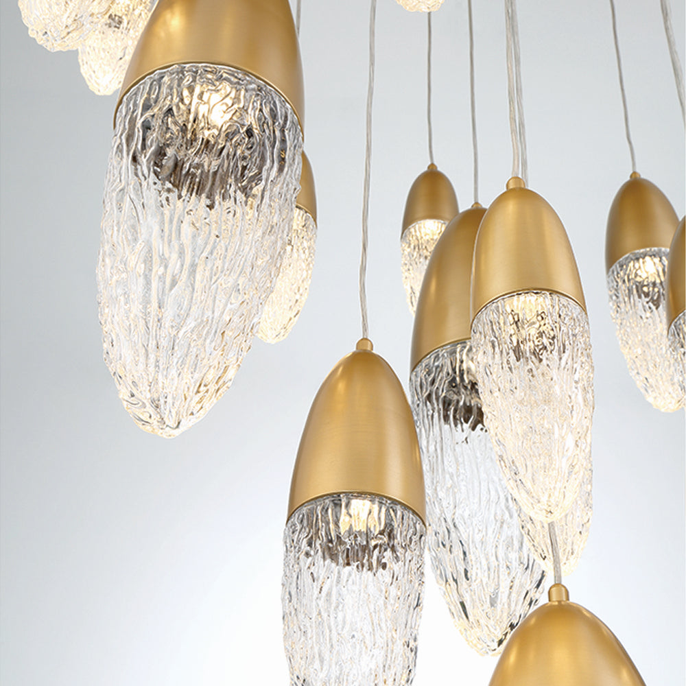 Lustre 22 lumières | Ecrou