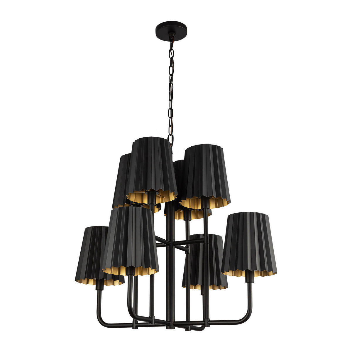 Lustre 8 lumières | Plisse