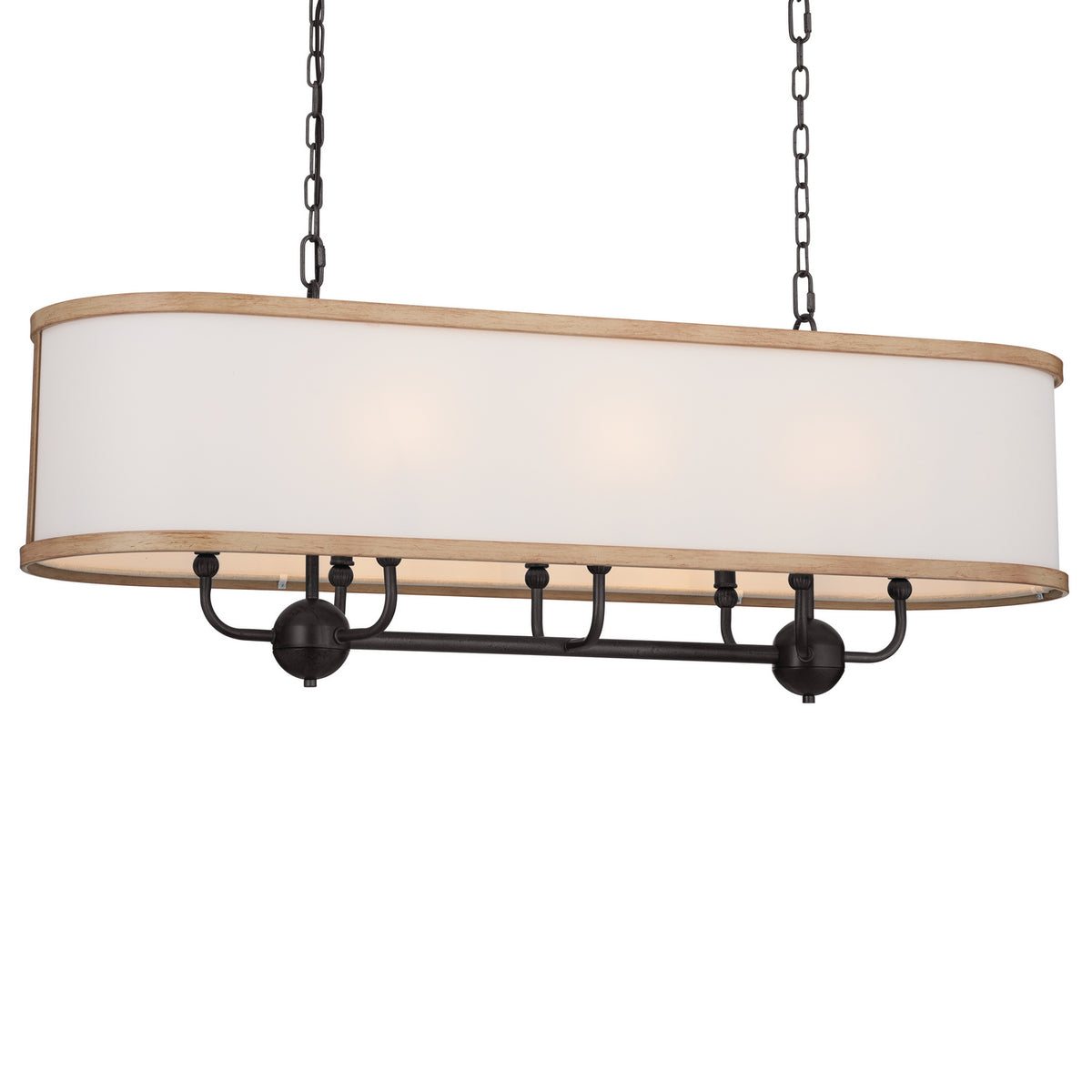 Lustre linéaire 8 lumières | Heddle