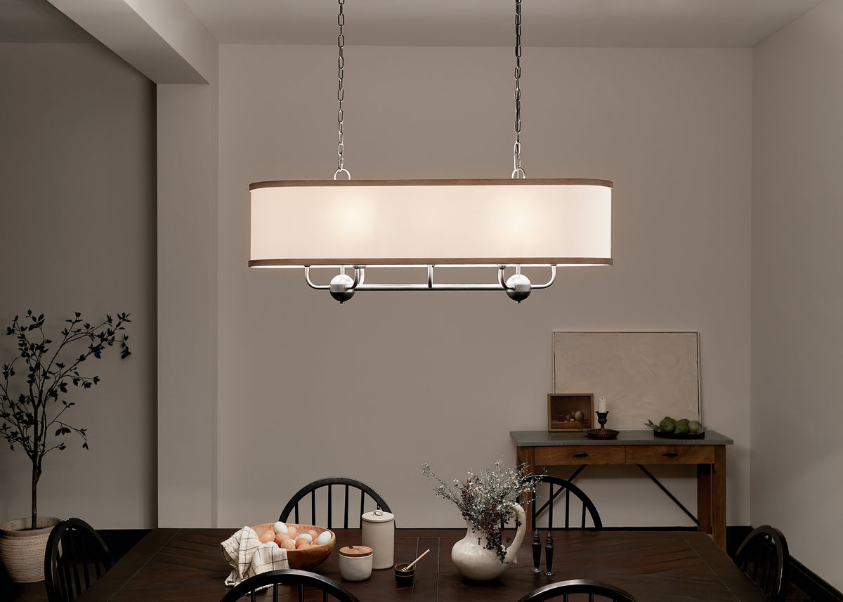 Lustre linéaire 8 lumières | Heddle