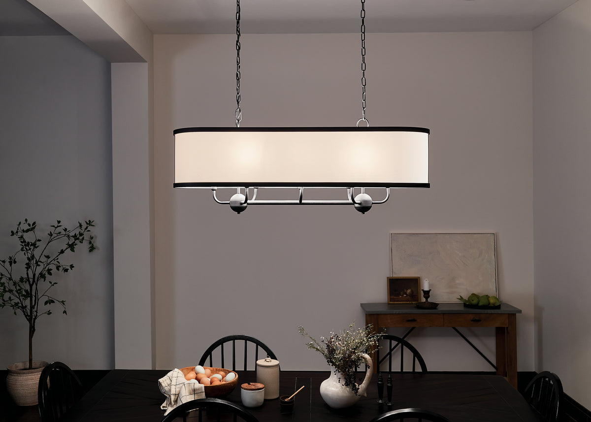 Lustre linéaire 8 lumières | Heddle