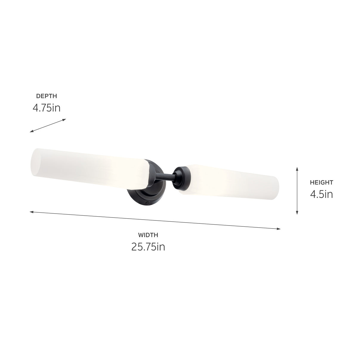 Applique de salle de bain 2 lumières | Truby