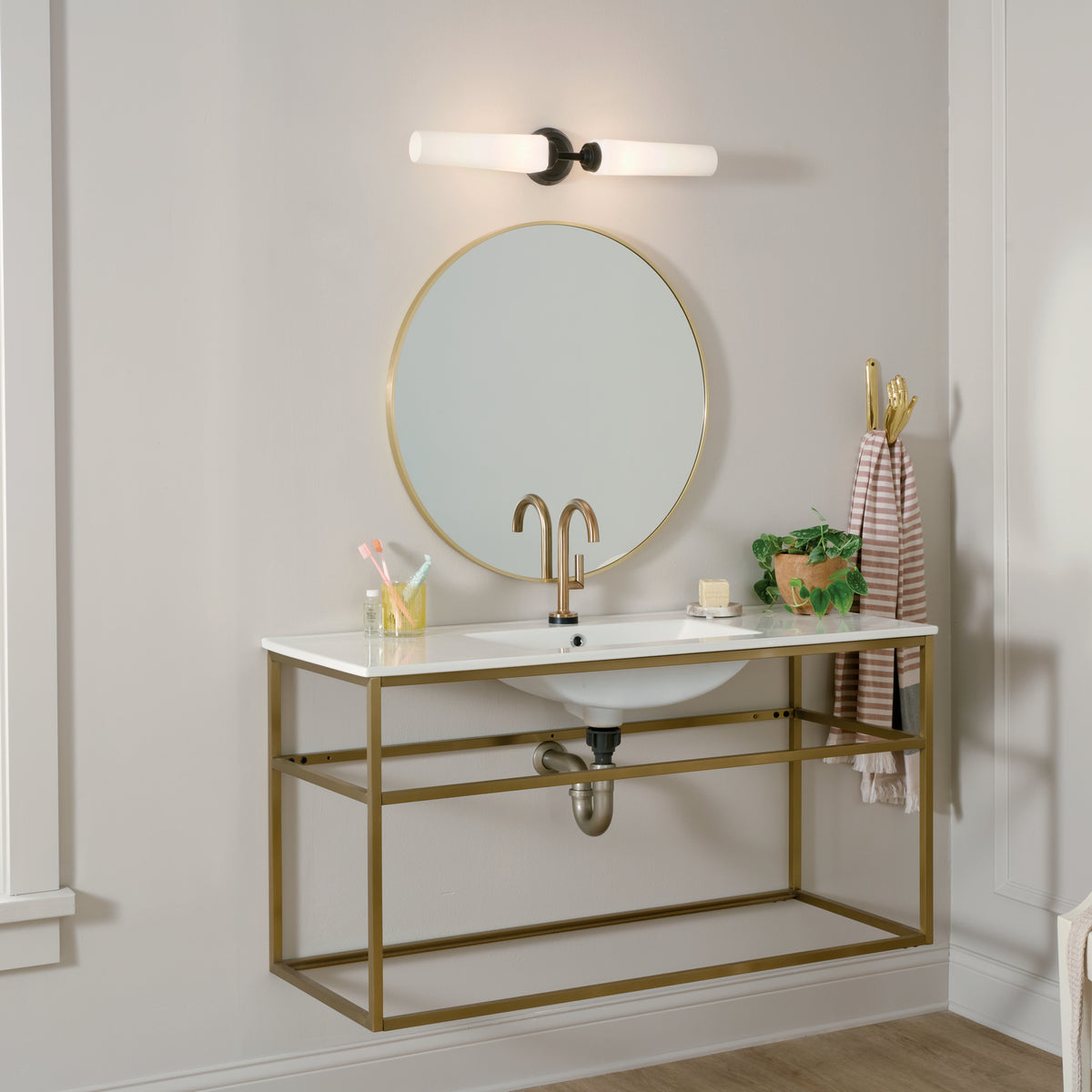 Applique de salle de bain 2 lumières | Truby