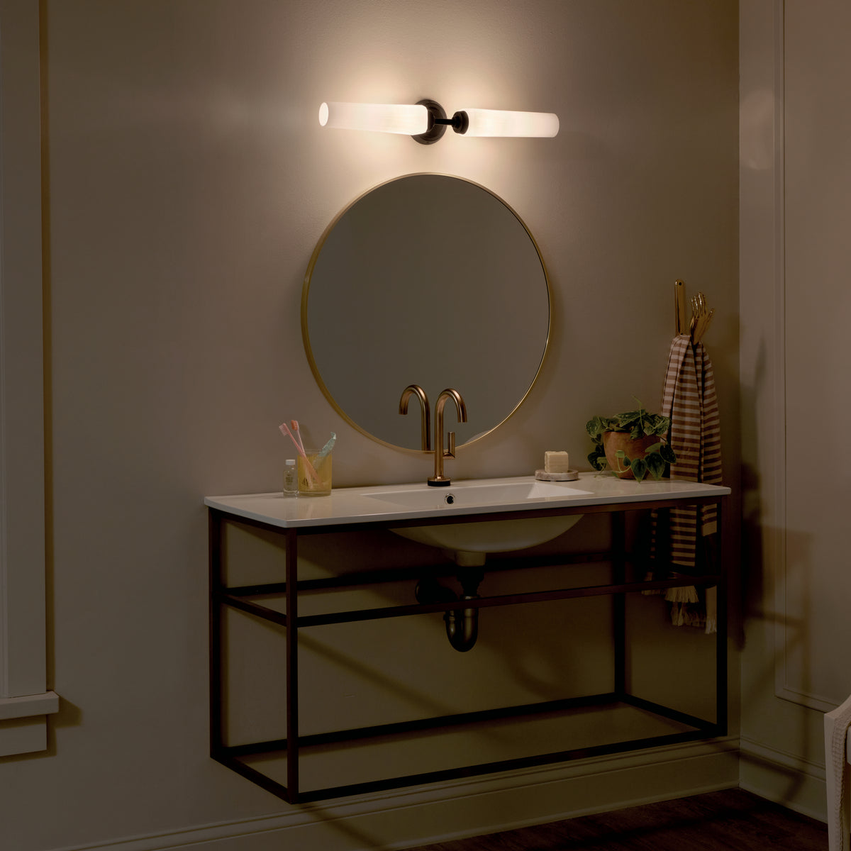 Applique de salle de bain 2 lumières | Truby