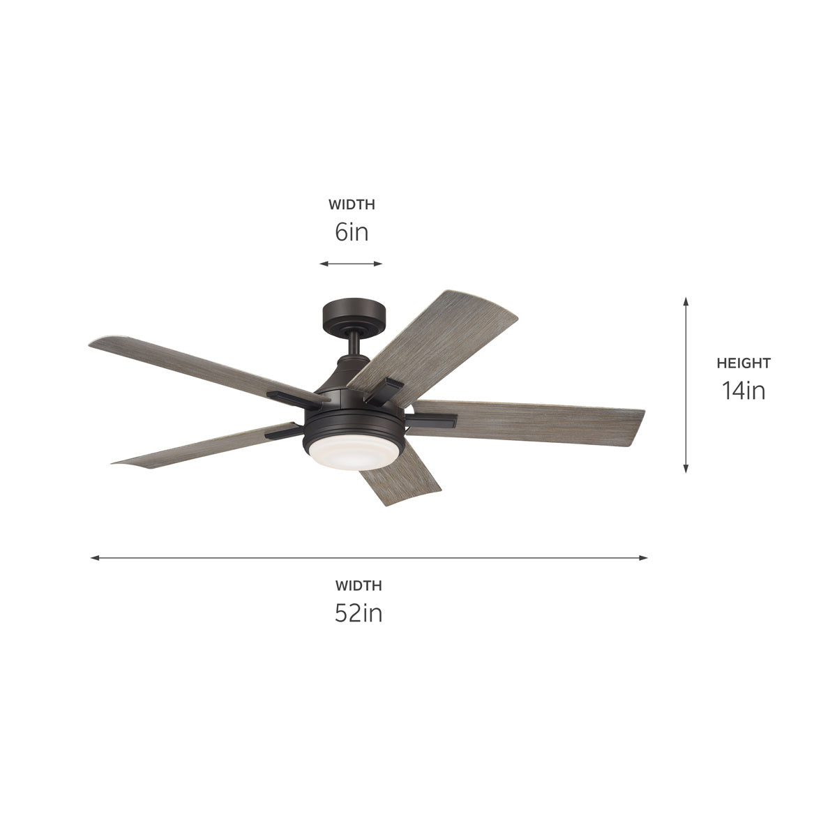 Ventilateur de plafond 52 po | Tide
