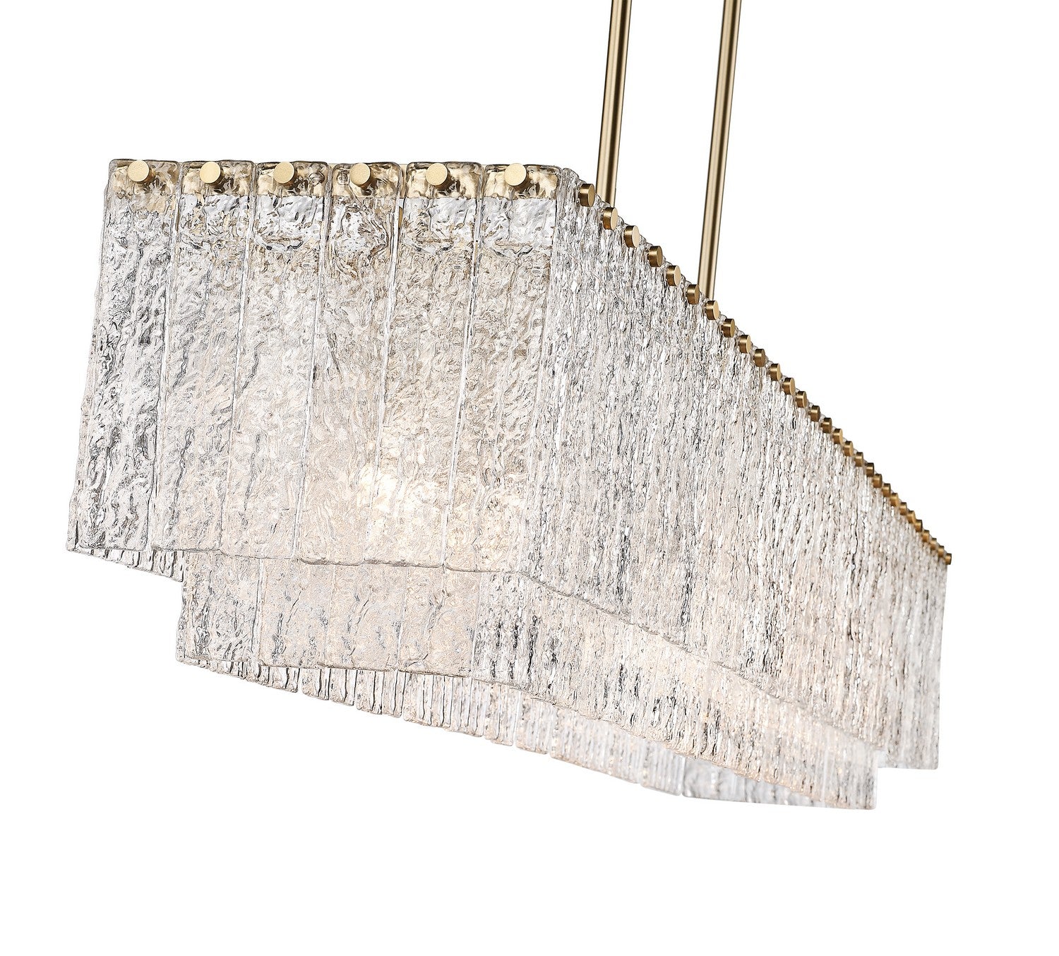 Lustre linéaire 7 lumières | Glacier