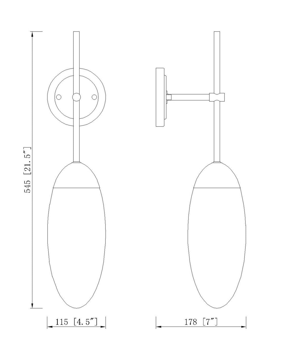 Applique murale 1 lumière | Arden