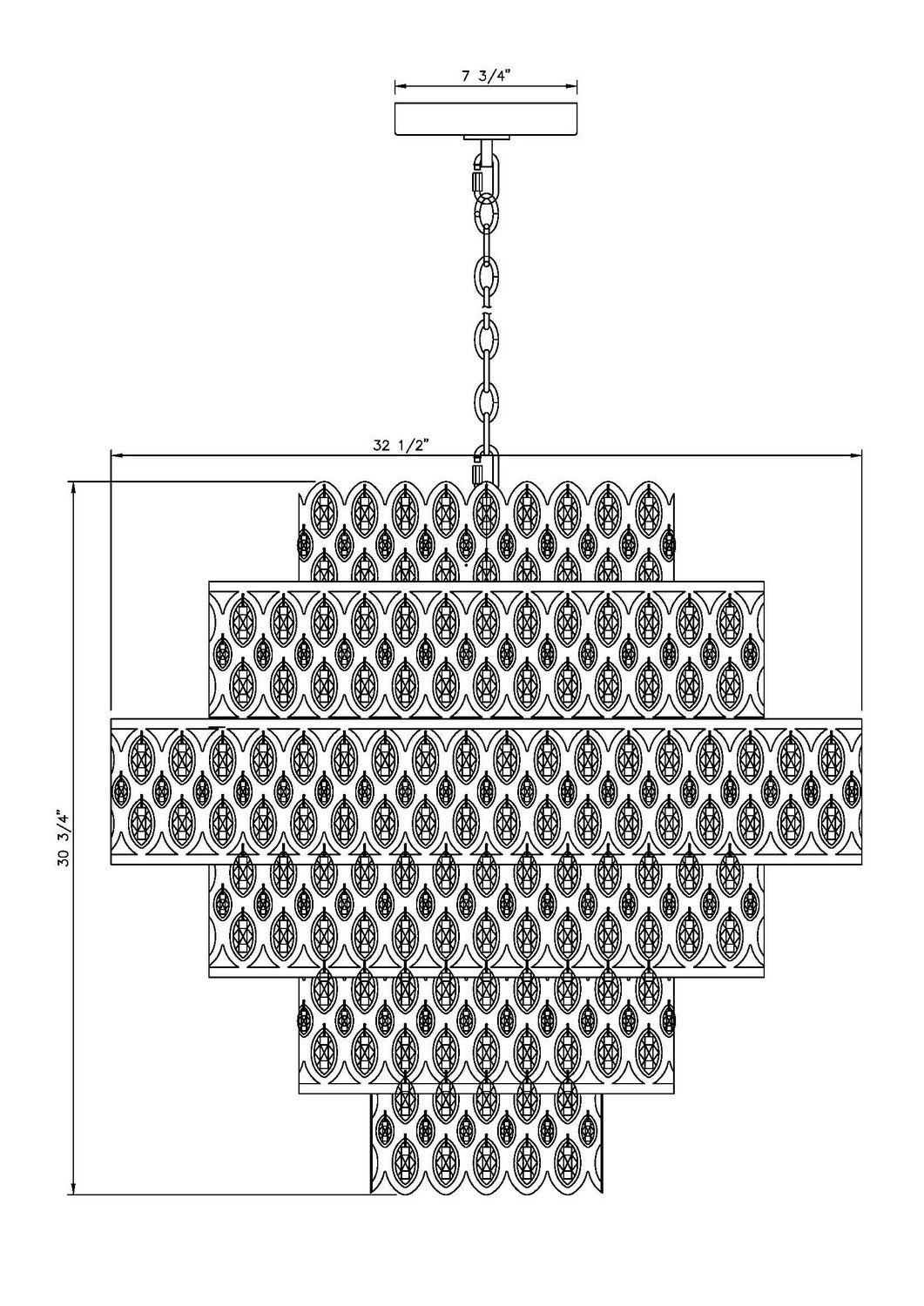 Lustre 17 lumières | Dealey