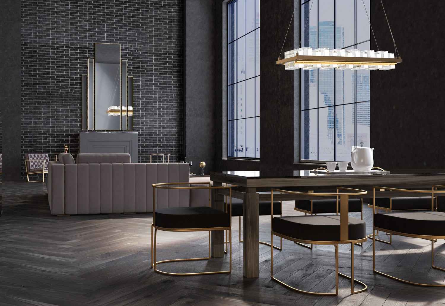 Lustre linéaire DEL | Bruco