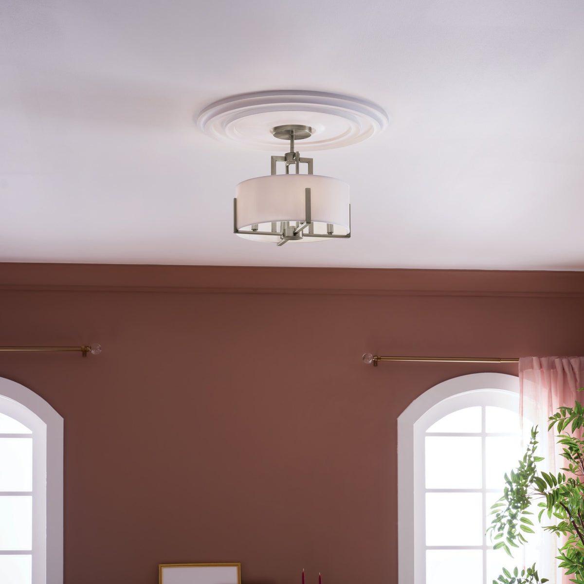 Suspension ou semi-plafonnier 4 lumières | Malen