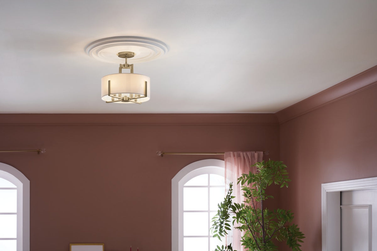 Suspension ou semi-plafonnier 4 lumières | Malen