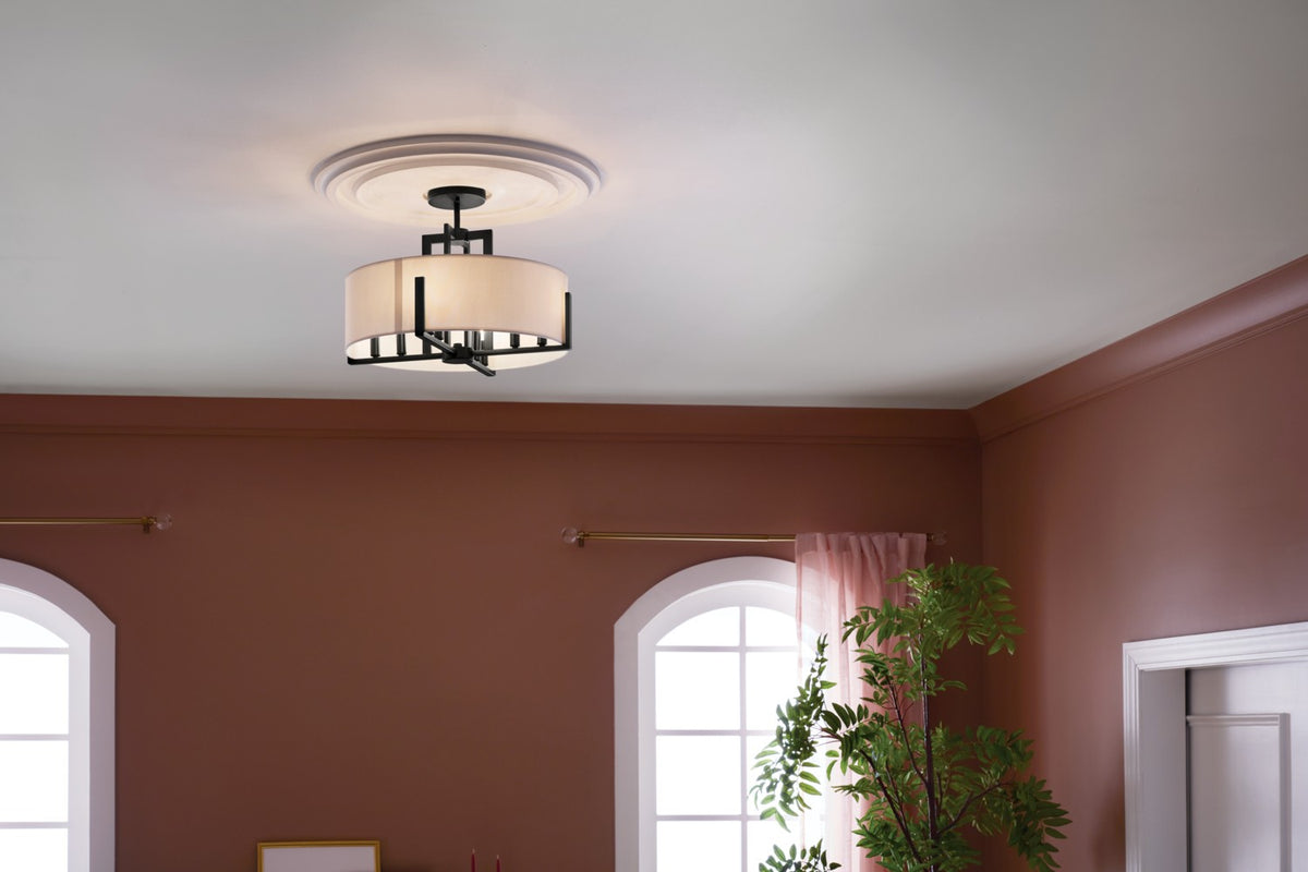 Suspension ou semi-plafonnier 8 lumières | Malen