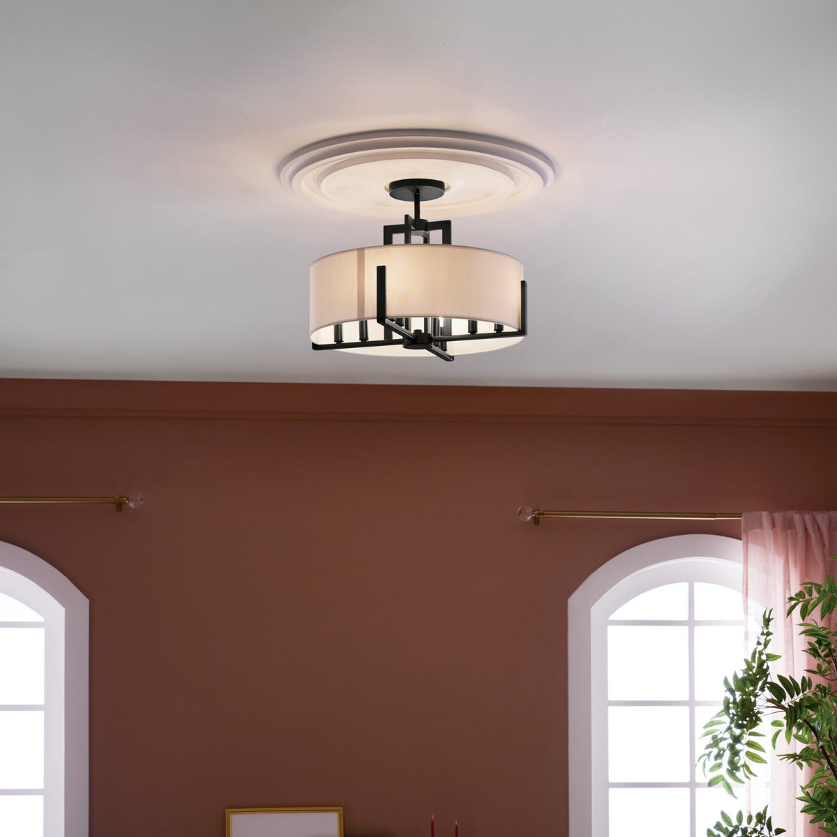 Suspension ou semi-plafonnier 8 lumières | Malen