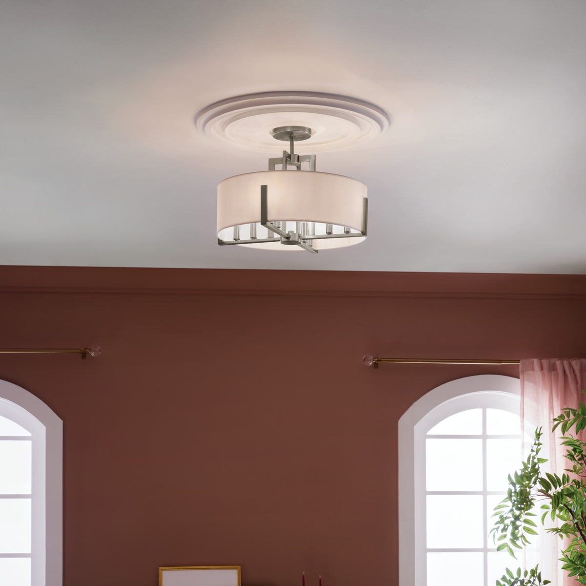 Suspension ou semi-plafonnier 8 lumières | Malen